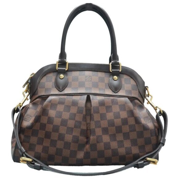 LOUIS VUITTON Trevi Brown Damier Ebene Canvas Satchel 1022-061425 - Picture 1 of 12